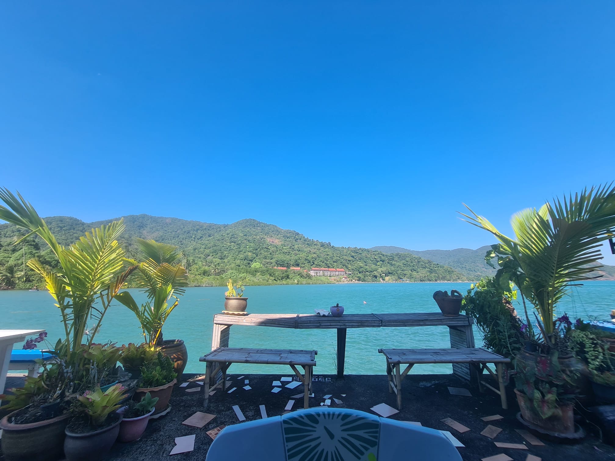 Bang Bao pier view from exclusive waterfront property in Koh Chang