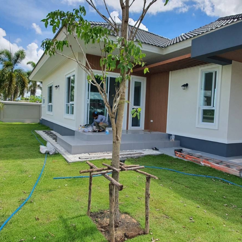 Modern home for sale in Buriram, Thailand – perfect for families, investors, and sports enthusiasts, located near Chang Arena and Chang International Circuit.